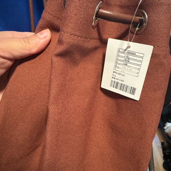 Urban Outfitters Rust Drawstring Backpack - Picture 2 of 4